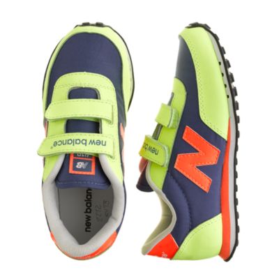 Kids' New BalanceÂ® for crewcuts KE410 VelcroÂ® sneakers in neon kiwi ...