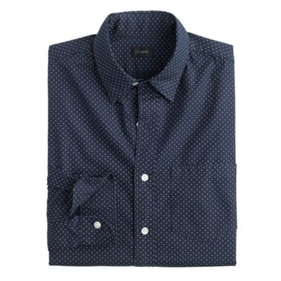 Slim Secret Wash shirt in microdot