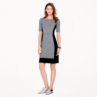 Paneled stretch dress in colorblock : day | J.Crew