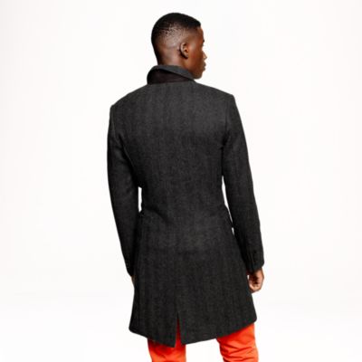 Ludlow topcoat in herringbone English wool with Thinsulate&reg;