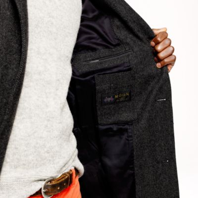 Ludlow topcoat in herringbone English wool with Thinsulate&reg;