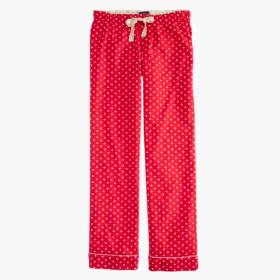 Pajama pant in polkadot flannel J.Crew