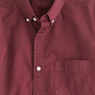 Slim shirt in cabernet dot