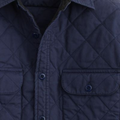 Quilted shirt-jacket