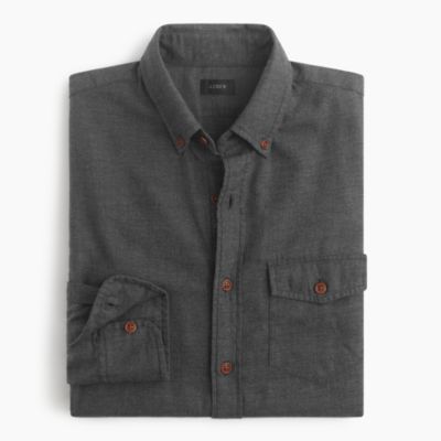 Tall brushed twill shirt