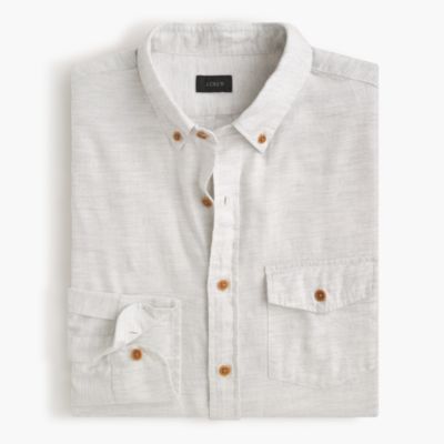 Slim brushed twill shirt