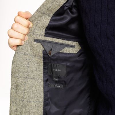 Ludlow sportcoat in windowpane English wool