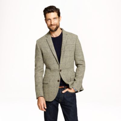 Ludlow sportcoat in windowpane English wool