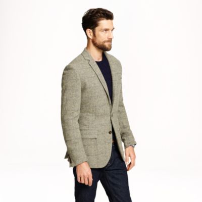 Ludlow sportcoat in windowpane English wool