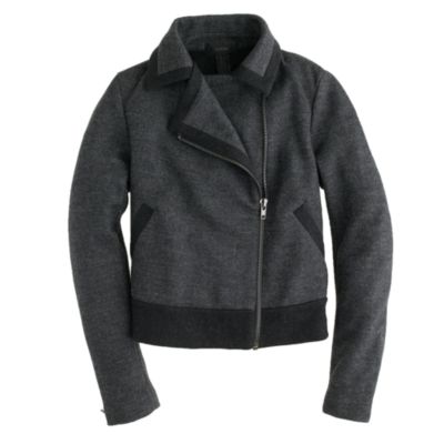Stretch wool motorcycle jacket J.Crew