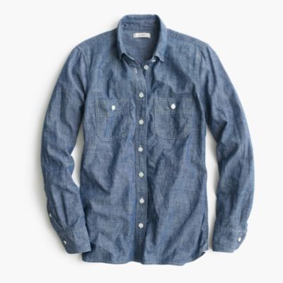 Selvedge Chambray Shirt : Women's Shirts | J.Crew