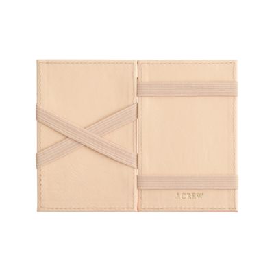 Colorblock leather magic wallet J.Crew