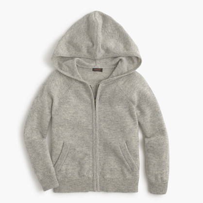 Kids' cashmere hoodie : cashmere | J.Crew