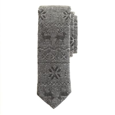Japanese cotton reindeer tie