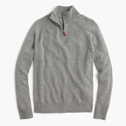 Italian cashmere half-zip sweater : J.Crew cashmere | J.Crew