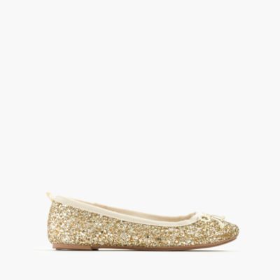 pink sequin ballet flats