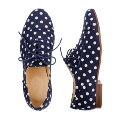 Girls' dot oxfords J.Crew
