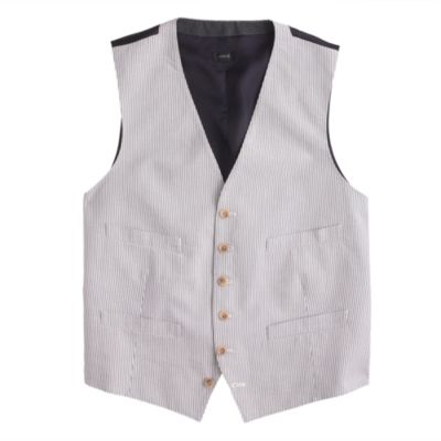 Ludlow suit vest in Japanese seersucker - The Ludlow Private Sale -Men ...