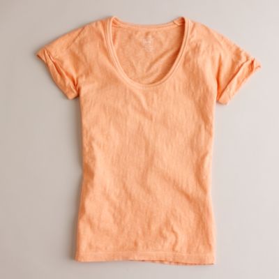 Ringspun scoopneck painter tee : | J.Crew