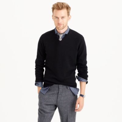 Lambswool V-neck sweater