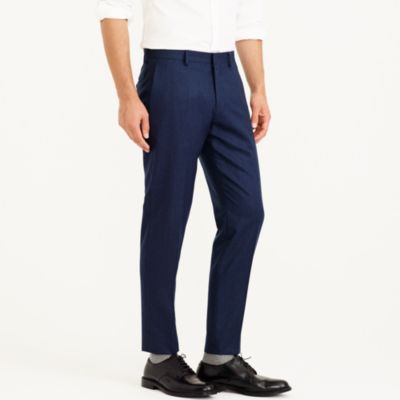 Ludlow suit pant in heathered Italian wool flannel
