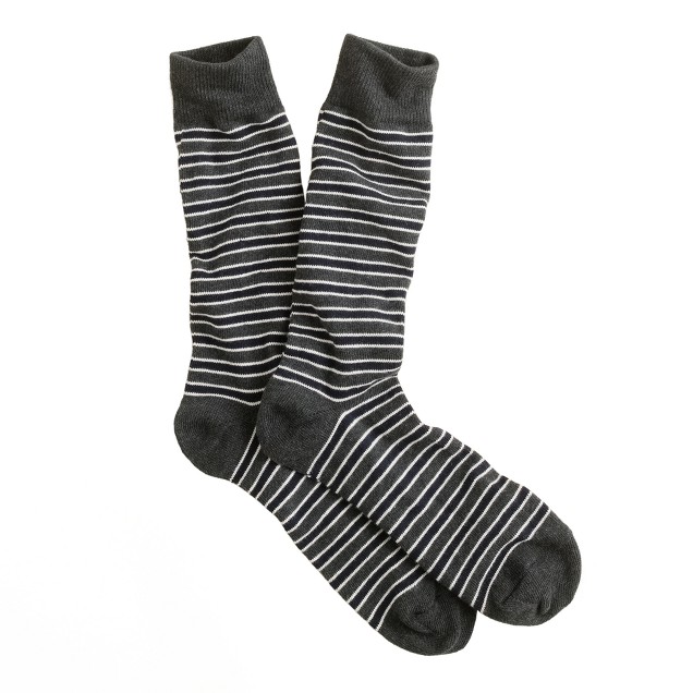 Variegated microstripe socks : | J.Crew