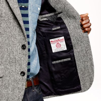 Ludlow fielding sportcoat in bird's-eye Harris Tweed wool