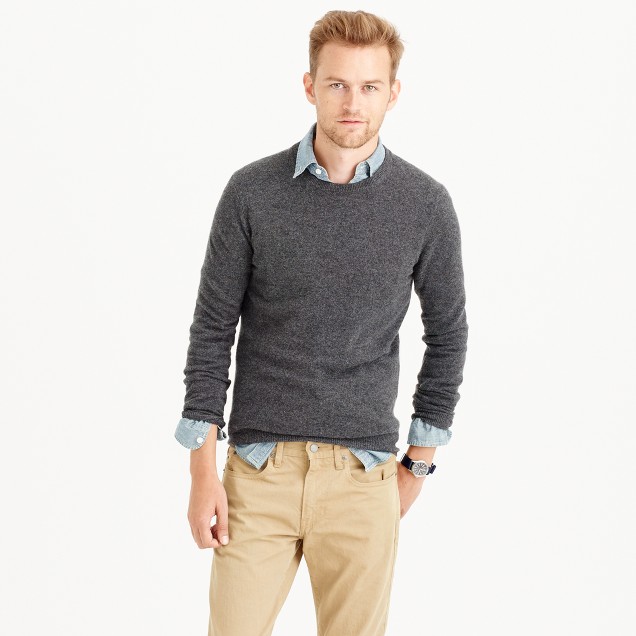 Slim Italian cashmere crewneck sweater : | J.Crew
