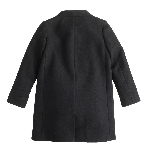 Girls' wool-cashmere bow coat : | J.Crew