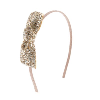 Girls' glitter bow headband J.Crew