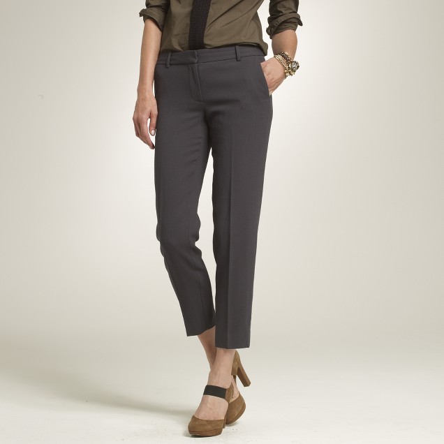 Cropped trouser in wool crepe : | J.Crew