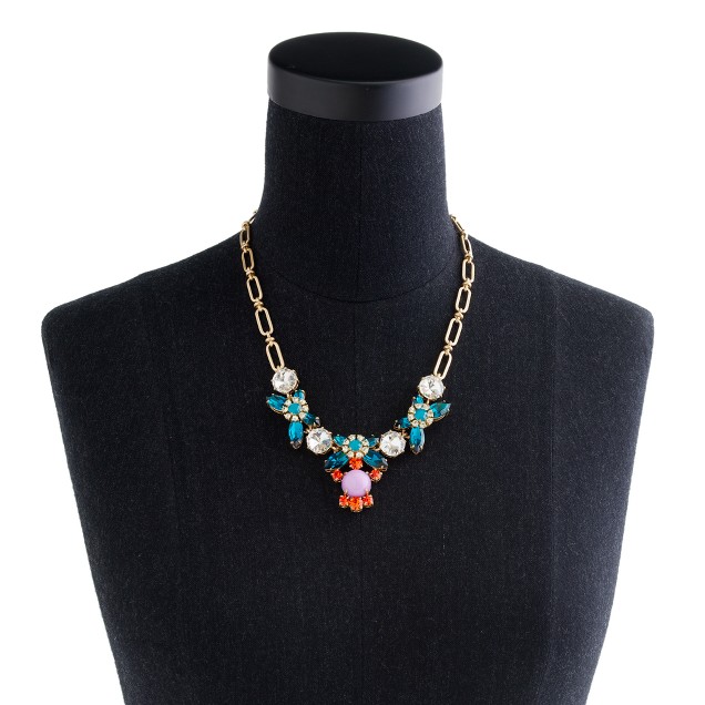 Crystal color necklace : | J.Crew