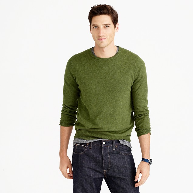 Cotton-Cashmere Crewneck Sweater : Men's Sweaters | J.Crew
