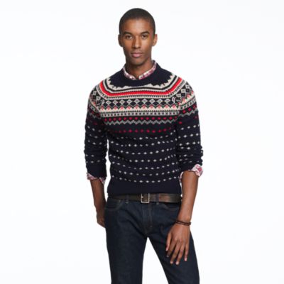 Lambswool Seaspey Fair Isle sweater : wool J.Crew