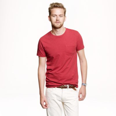 Slim broken-in pocket T-shirt