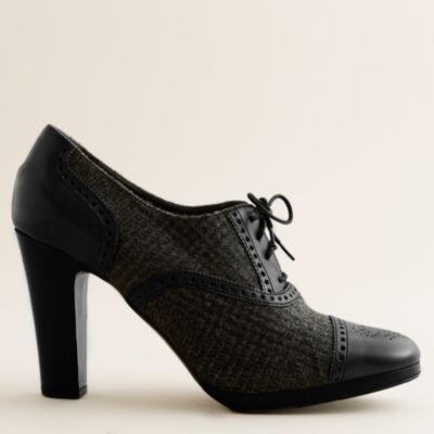 Langford wool highheel oxfords J.Crew