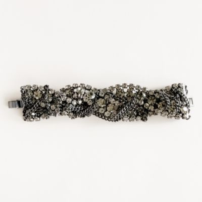 Braided crystal chain bracelet : | J.Crew