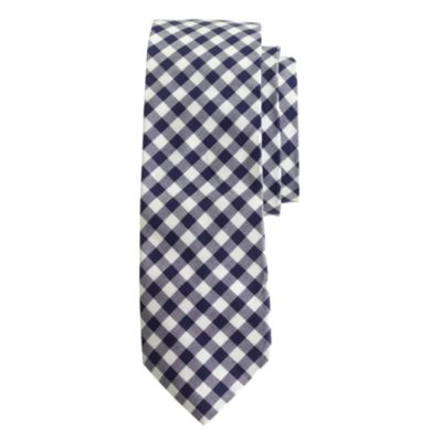Cotton tie in classic gingham