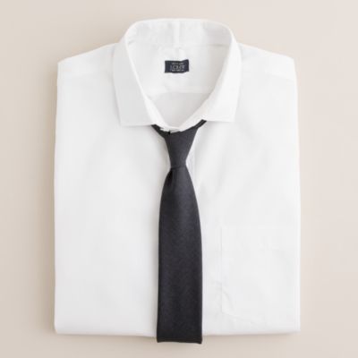 Spreadcollar dress shirt in white J.Crew