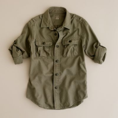 safari field shirt with epaulets