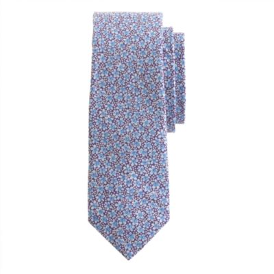 Cotton tie in Liberty speckle floral