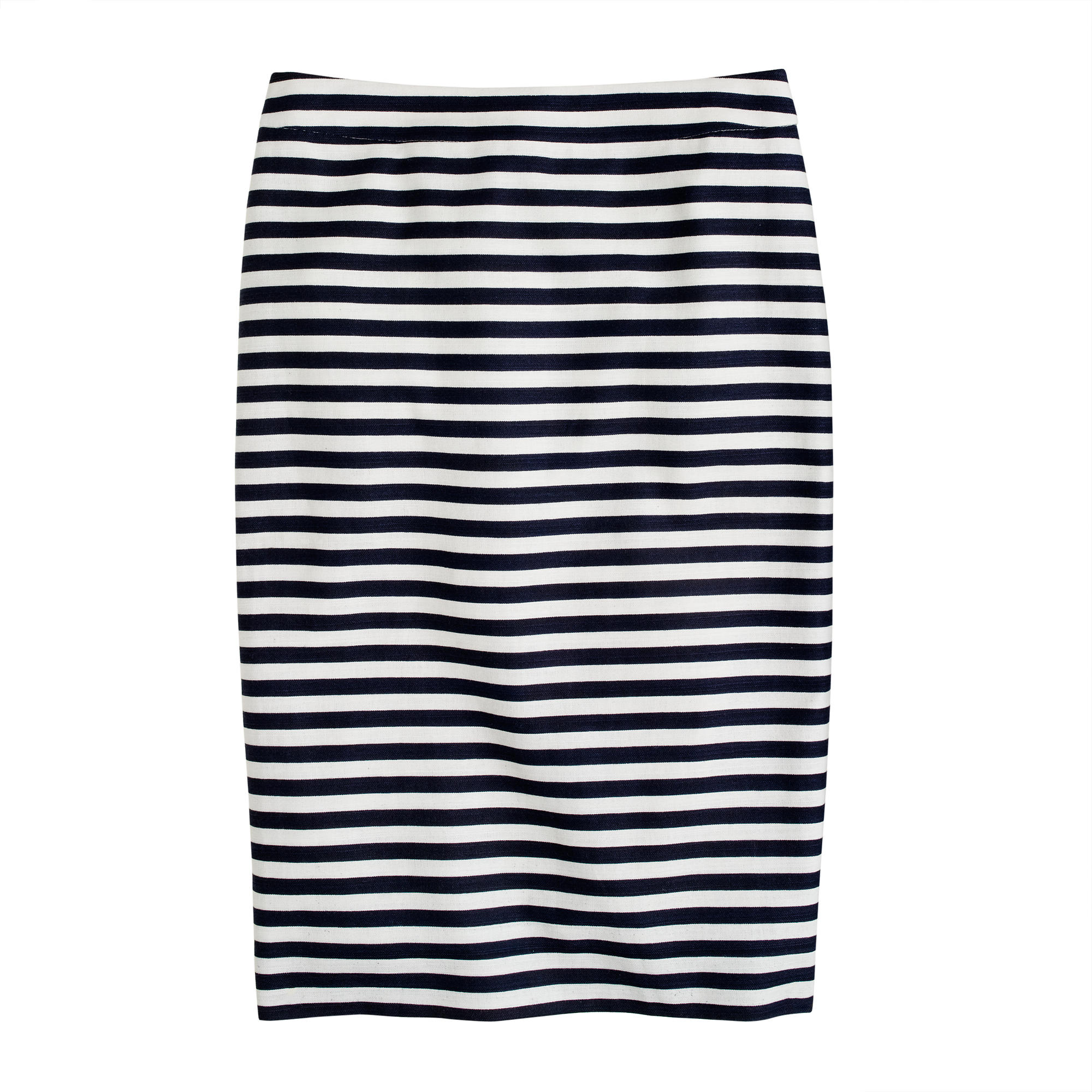 No. 2 pencil skirt in navy-white stripe : | J.Crew