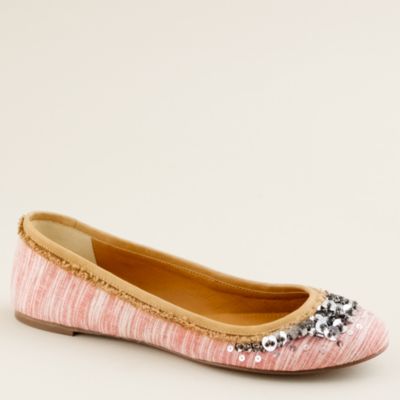 j crew velvet flats