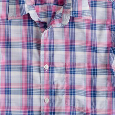 Lightweight shirt in flash pink plaid