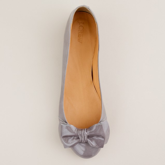 Cece patent bow ballet flats : | J.Crew