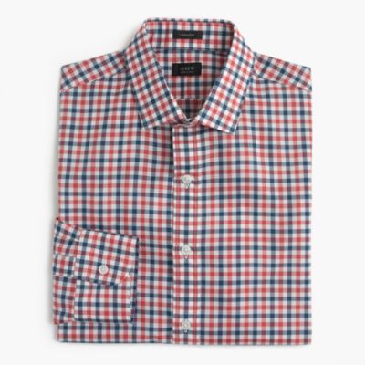Ludlow shirt in bicolor gingham