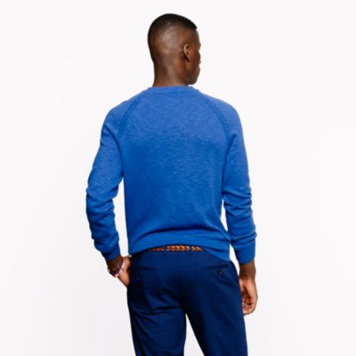 Slim textured slub cotton sweater