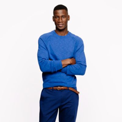 Slim textured slub cotton sweater