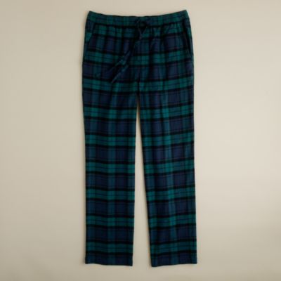 black tartan pants