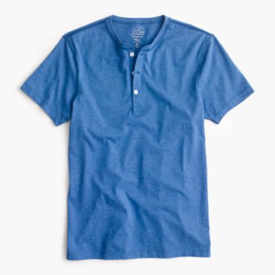 Slim BrokenIn ShortSleeve Henley Men's Tees J.Crew